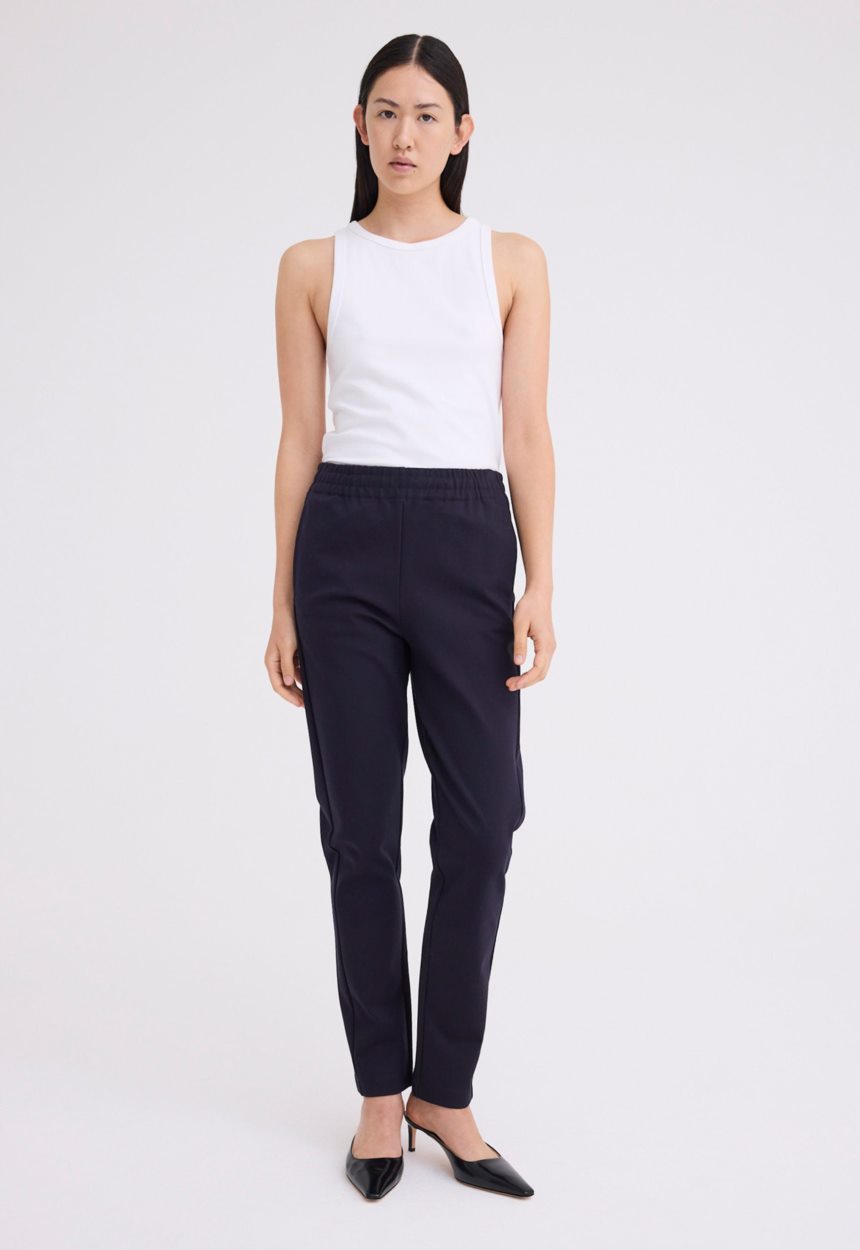 Jac + Jack Cub Cotton Ponte Pant - Darkest Navy